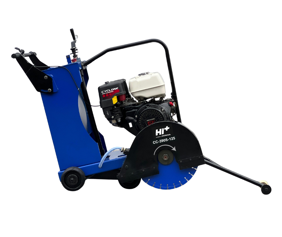 hi+ cc 390s 125 concrete cutter machine with honda gx390 engine | 125mm depth | heavy duty floor saw hi+ cc 390s 125 concrete cutter machine with honda gx390 engine | 125mm depth | heavy duty floor saw